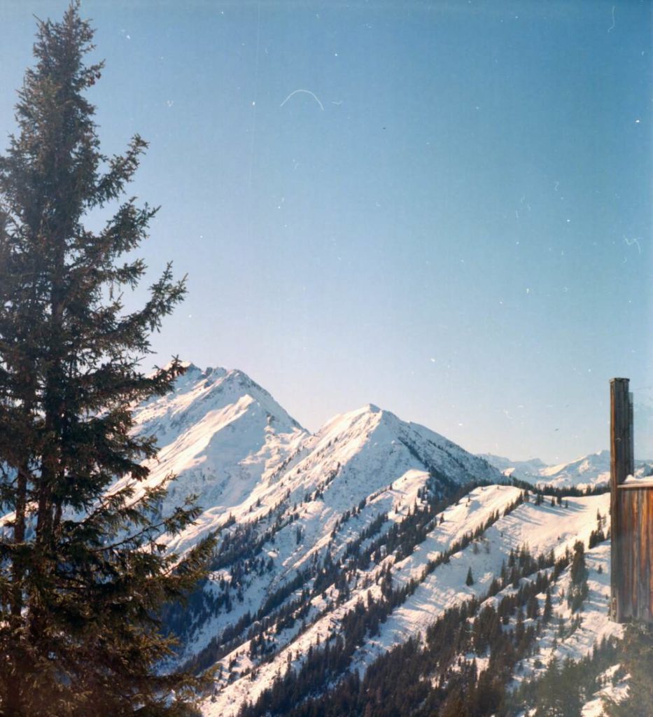 Alpenpanorama aufgenommen mit Refleka II Mittelformat auf Kodak Portra 400.