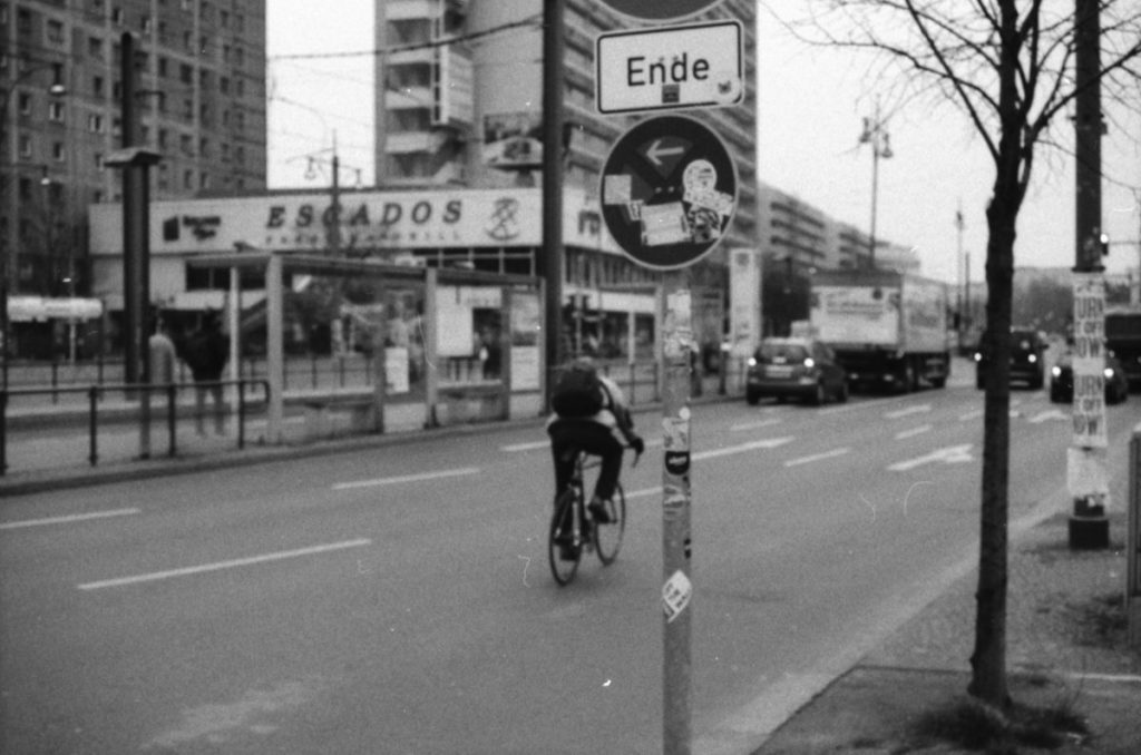 Radfahrer auf der Alexanderstraße