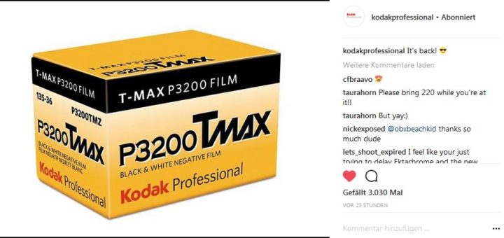 kodak instagram beitrag